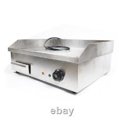 22 Restaurant Grill BBQ Flat Top Electric Countertop Griddle 3000W Commercial
