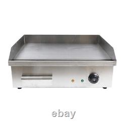 22 Restaurant Grill BBQ Flat Top Electric Countertop Griddle 3000W Commercial