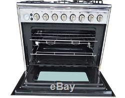 220V 6 Burner Gas Stove with Oven Commercial Kitchen Equipment Cooking Rangers