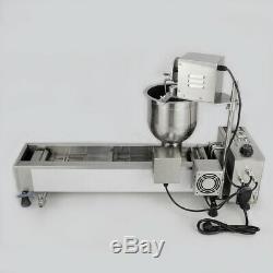 220V Automatisch Donutmaker Donutmaschine, Wide Oil Tank, 3 Sets Mold Kommerziell