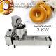 220v Commercial Automatic Donut Maker Making Machine, Wide Oil Tank, 3 Sets Mold