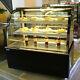 220v Countertop Refrigerated Cake Showcase Commercial Diamond Glass Display Case