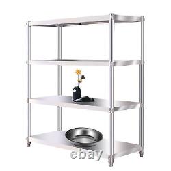 23.6x15.7 Stainless Steel Work Table 3 Shelves Commercial Kitchen Food Prep