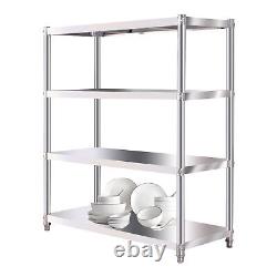 23.6x15.7 Stainless Steel Work Table 3 Shelves Commercial Kitchen Food Prep