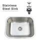 23 Under Mount Bowl Stainless Steel Sink Kitchen Sink Single Bowl With Strainer