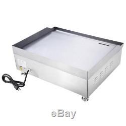 24 1500W Electric Countertop Griddle Flat Top Commercial Restaurant Grill BBQ