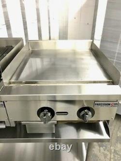 24 Char Broiler 2' Grill Flat Griddle Package New Heavy Duty char Gill
