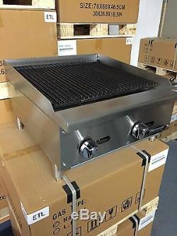 24 Char Broiler Radiant 2 GRILL COMMERCIAL RESTAURANT HEAVY DUTY NAT LP GAS NEW