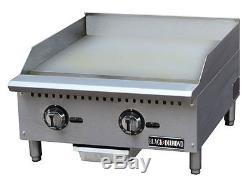 24 Commercial Thermostatic Controlled Gas Griddle