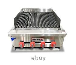 24 Gas Char Broiler HEAVY DUTY CharCoal Grill 2' Natural Or Propane Radiant