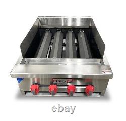 24 Gas Char Broiler HEAVY DUTY CharCoal Grill 2' Natural Or Propane Radiant