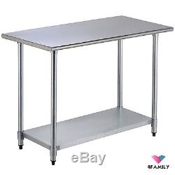 24 x 48 Commercial Work Food Prep Table Stainless Steel Kitchen Restaurant