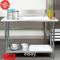 24 x 48 Stainless Steel Work Prep Table With Undershelf Kitchen Restaurant House