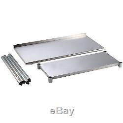 24 x 48 Stainless Steel Work Prep Table with Backsplash Kitchen Restaurant