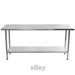 24 x 72 Stainless Steel Work Prep Table Commercial Kitchen Restaurant New