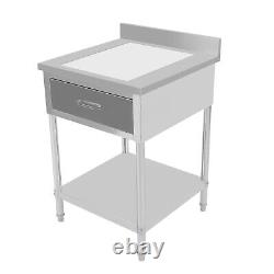 24x24in Commercial Stainless Steel Work Table Kitchen Equipment Food Prep Table