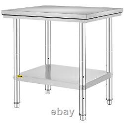 24x30 Stainless Steel Kitchen Work Prep Table Bench Commercial Restaurant
