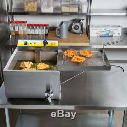 25 lb. Electric Countertop Funnel Cake / Donut Deep Fryer 120V