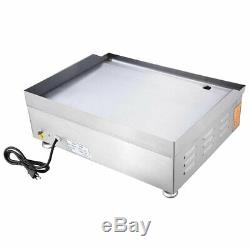 2500W 24 Commercial Electric Countertop Griddle Flat Top Grill Hot Plate BBQ