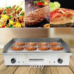 28.6 Electric Countertop Griddle Flat Top Commercial BBQ Grill Non-Stick 4400W
