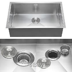 28x18 304 Stainless Steel Commercial Sink Laundry Kitchen Single Bowl 18 Gauge