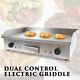 29 4400w Commercial Electric Countertop Griddle Flat Top Grill Bbq Hot Plate