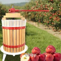 3.2 Gallon Solid Wood Basket Fruit and Wine Manual Press EJWOX Brand