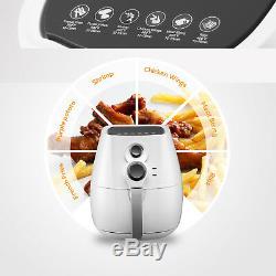3.5L Electric No Oil Air Fryer Temperature Control Timer with 6 Cooking Presets