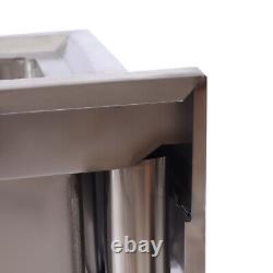 3 Compartment Sink with Faucet Stainless Steel Commercial Sink Kitchen Bar Sink