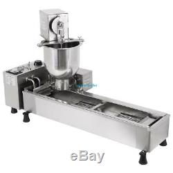 3 Mold Commercial Donut Fryer Maker Automatic Donut Making Machine Wide Oil Tank