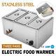 3-pan Food Warmer Steam Table Steamer Heavy Gauge Pans Hot Well Electric 850w