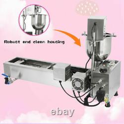 3 Sets Mold Commercial Automatic Donut Maker Making Machine Wide Oil Tank US