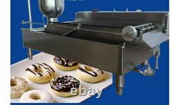 3 Sets Mold Commercial Automatic Donut Maker donut making machine Wider Oil Tank