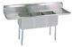 (3) Three Compartment Commercial Stainless Steel Sink 54 X 20 G