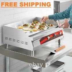 30 Stainless Steel Electric Restaurant Countertop Flat Top Griddle