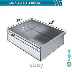 30 in. X 30 in. Stainless Steel Table with Drawer