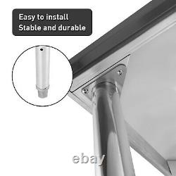 30 x 24 Stainless Steel Kitchen Work Prep Table Commercial Restaurant Table