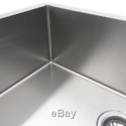 30 x18 Gauge Single Bowl Under Mount Sink Bowl Stainless Steel For Kitchen