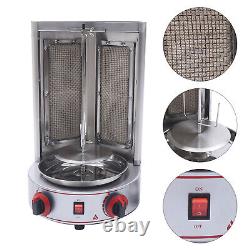3000W Vertical Gas Broiler Grill Doner Kebab Machine Stainless Steel Meat Baking