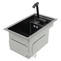 304 Stainless Steel Luxury Single Bowl For Kitchen, Bar, Sink withFoldable Faucet