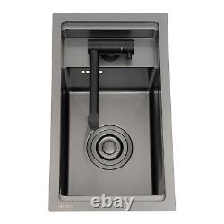 304 Stainless Steel Luxury Single Bowl For Kitchen, Bar, Sink withFoldable Faucet