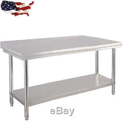 30x 48 Stainless Steel Kitchen Work Food Prep Table Coffee Studio Commercial