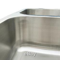 31x18'' Double Bowl 16 Gauge Stainless Steel 9'' Deep Kitchen Sink Undermount