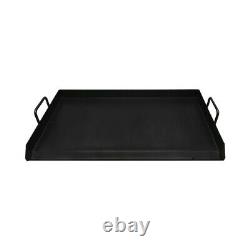 32 Black Steel Non Stick Coating Flat Top Griddle Grill Plancha Cookware
