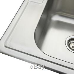 33x22x8'' Double Bowl 18 Gauge Stainless Steel Sink Undermount Drop Kitchen