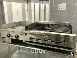 36 Char Broiler 2' Grill Flat Griddle Package NEW HEAVY DUTY char Gill