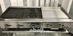 36 Char Broiler 2' Grill Flat Griddle Package NEW char Gill 60