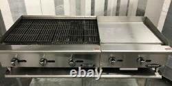 36 Char Broiler 2 Grill Flat Griddle Package NEW char Gill 60