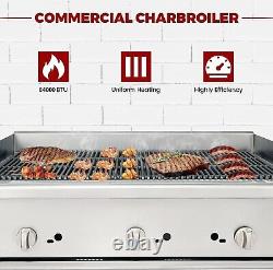 36 Char Broiler Commercial Countertop Charbroiler Gas & Propane Restaurant New