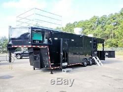 36- Fully Loaded with smoker Gooseneck-ELEC OLE Hickory Pit
